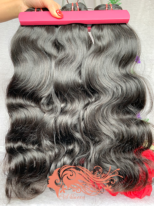 Csqueen 9A Body Wave 14 Bundles Natural Black Color 100% Human Hair - Click Image to Close